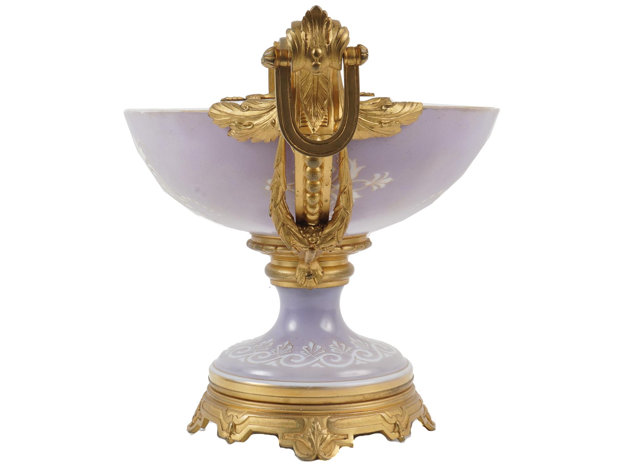 FRENCH OPALINE GLASS CENTERPIECE ATTR TO BACCARAT PIC-2